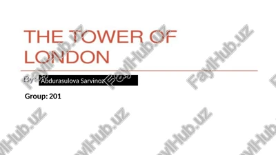 the tower of london — PPTX