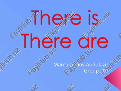 there is and there are explanation — PPT