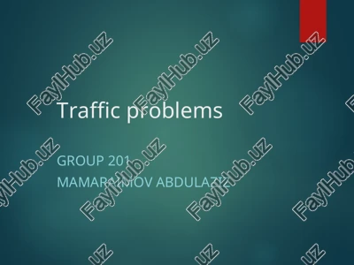traffic problems — PPT