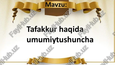 tafakkur haqida — PDF