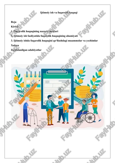 ijtimoiy ish va fuqarolik huquqi — DOCX