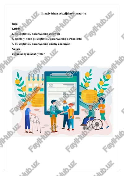 psixoijtimoiy nazariya — DOCX