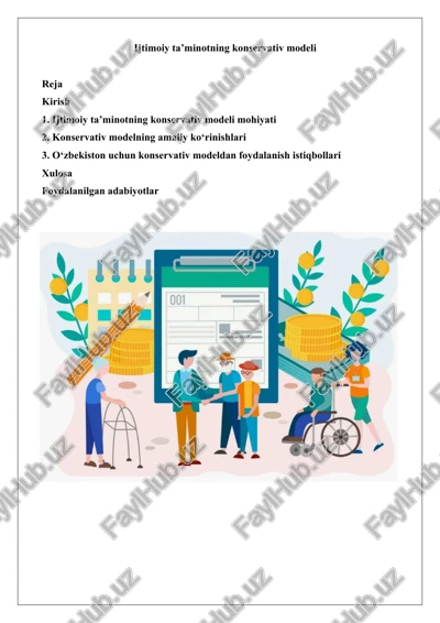 ijtimoiy ta’minotning konservativ modeli — DOCX