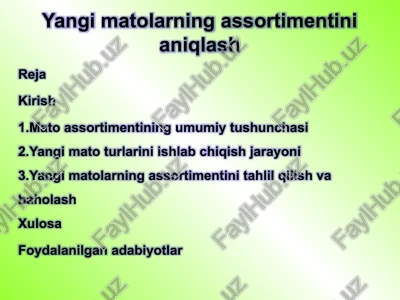 mato assortimenti — PPTX