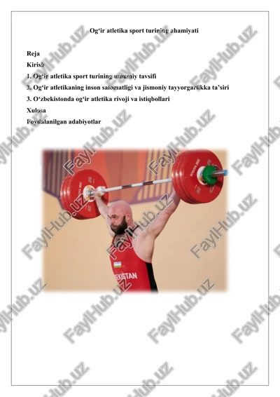 ogʻir atletika — DOCX