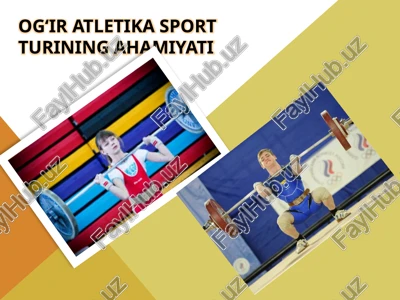 ogʻiratletika sport turi — PPTX