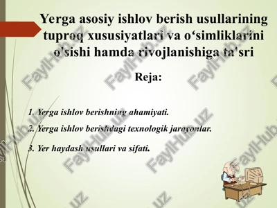 yerga ishlov berish — PPT