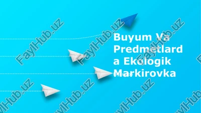 ekologik markirovka — PPTX