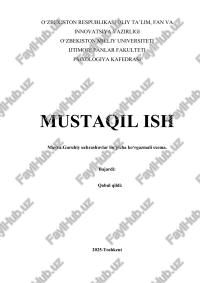 guruhiy uchrashuvlar bo‘yicha ko‘rgazmali sxema. — DOCX