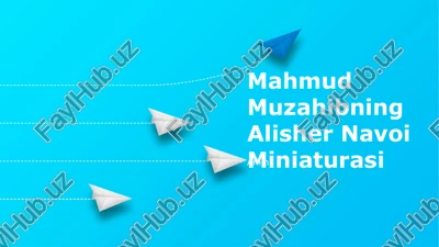 mahmud muzahibning alisher navoi miniaturasi — PPTX