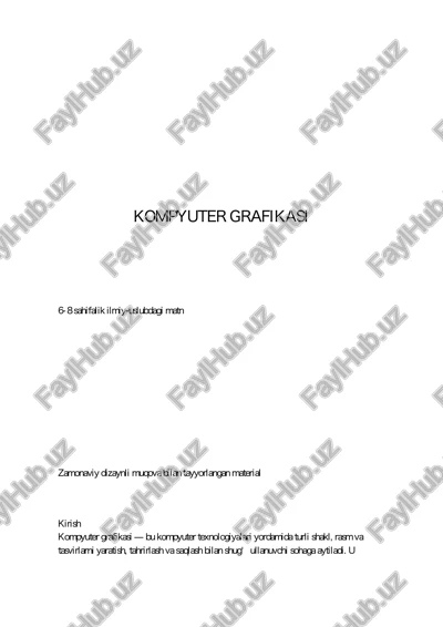 kompyuter grafikasi — PDF