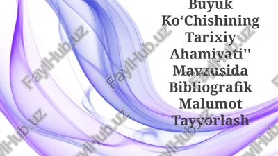 xalqlarning buyuk koʻchishining tarixiy ahamiyati — PPTX