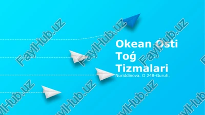 okean osti to'g' tizmalari — PPTX