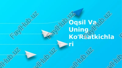 oqsil va uning koʻrsatkichlari — PPTX