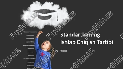 standartlarning ishlab chiqish tartibi — PPTX