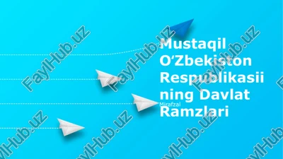 oʻzbekiston respublikasi bayrogʻi — PPTX
