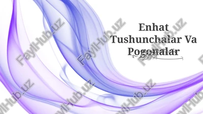 enhat tushunchalar va pogonalar — PPTX