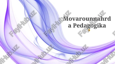 movarounnahrda pedagogika — PPTX