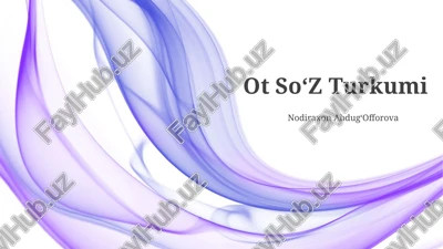 ot soʻz turkumi — PPTX