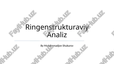 ringenstrukturaviy analiz — PPTX