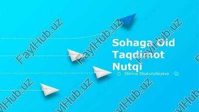 sohaga oid taqdimot nutqi — PPTX