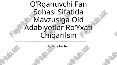mantiq tafakkur shakllari va qonunlarini oʻrganuvchi fan sohasi sifatida — PPTX