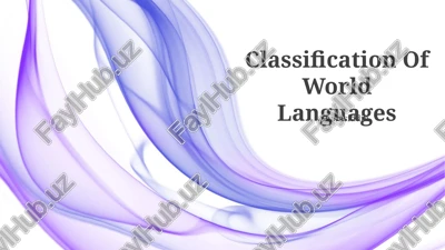 classification of world languages — PPTX