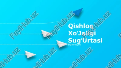 qishloq xoʻjaligi sugʻurtasi — PPTX