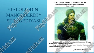 jaloliddin manguberdi “stragediyasi — PPTX