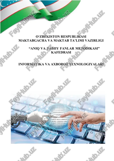 informatika va axborot texnologiyalari fanini o‘qitishda “loyiha” tushunchasi — DOCX