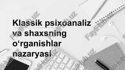 psixoanaliz — PPTX