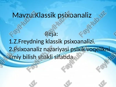 klassikpsixoanaliz — PPTX