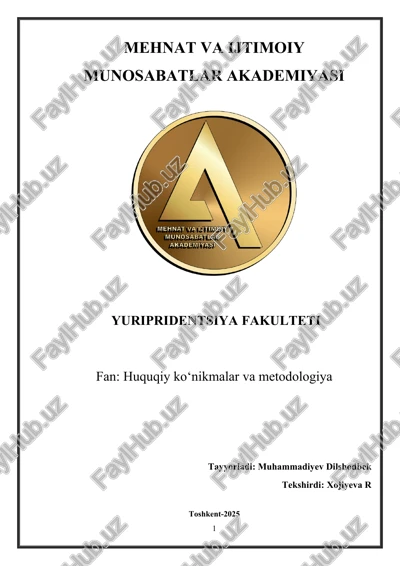 yurist faoliyatida maqsadni rejalashtirishning swot va pest tahlili — DOCX