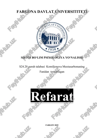 refarat "fargon 2025" — DOCX
