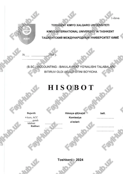 buxgalteriya hisobi va tahlil — DOCX