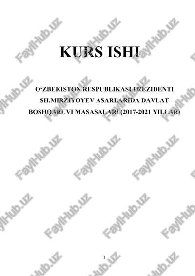 o‘zbekiston respublikasi prezidenti sh.mirziyoyev asarlari — DOCX