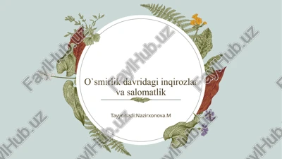 o`smirlik davri — PPTX