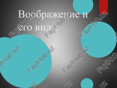 voobrajenie i ego vidi — PPT