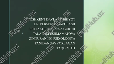 taqdimotlar/psixologiya — PPTX