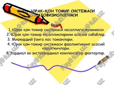 yurak-qon tomir sistemasi patofiziologiyasi — PPTX