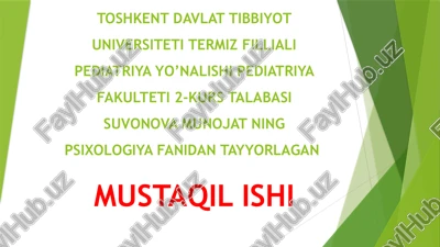 stress va uni bartaraf etish usullari, shaxsdagi nevrotik buzilishlar — PPTX