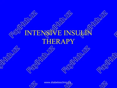 intensive insulin therapy — PPT