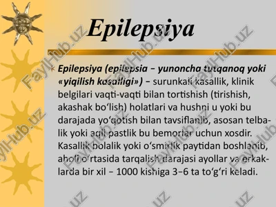 epilepsiya — PPTX