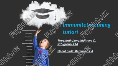 immunitet va uning turlari — PPTX