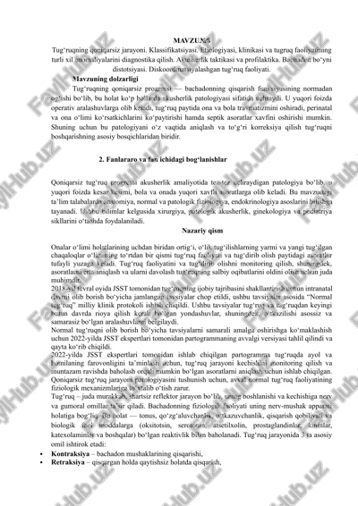 tug‘ruqning qoniqarsiz jarayoni — DOCX