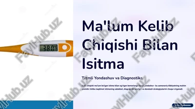 isitma bilan ma'lum kelib chiqishi va tizmli yondashuv — PPTX