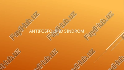 antifosfolipid sindrom — PPTX