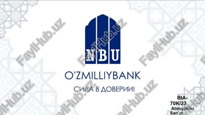oʻzbekiston respublikasi tashqi iqtisodiy faoliyat milliy banki — PDF