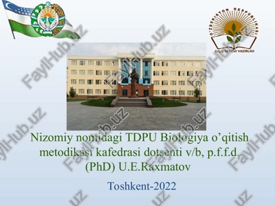 odamlarga salomatlik masalalari — PPT