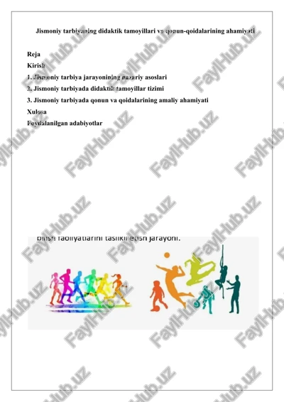 jismoniy tarbiya — DOCX